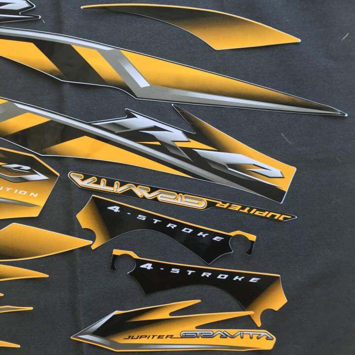 Tem rời jupiter gravita lốc xoáy đỏ đen decal trang trí