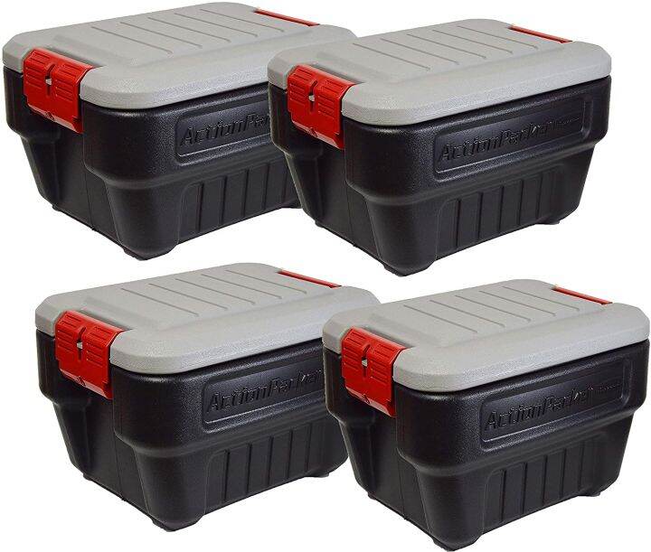 FOUR. 4. Rubbermaid ActionPacker️ 8 Gallon Large Industrial, Rugged
