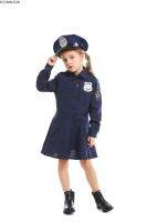 สาวน่ารัก Tiny Cop เจ้าหน้าที่ตำรวจ Playtime Cosplay Uniform Kids Coolest Halloween Costume