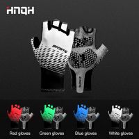 hotx【DT】 Cycling Half Gloves Men And Anti-slip Driving Protection Breathable Sweat Absorption