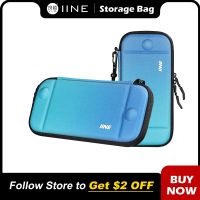 IINE Mint Blue Storage Bag Pefessional Protection Compatible Nintendo Switch/OLED Cases Covers