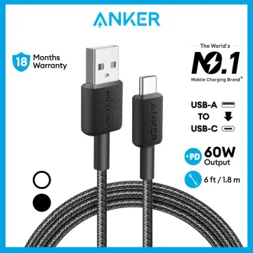  Anker USB C Cable, Powerline USB 3.0 to USB C Charger Cable  (6ft) with 56k Ohm Pull-up Resistor for Samsung Galaxy Note 8, S8, S8+, S9,  Oculus Quest, Sony XZ, LG