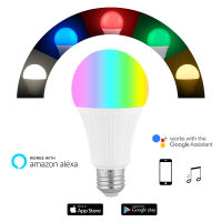 Led หรี่แสงได้ Rgb Rgbw หลอดไฟอัจฉริยะ Wifi B22 E27หลอดไฟใช้งานได้กับ Alexa Google Home ได้16ล้านสีแอปรีโมทคอนโทรล