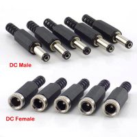 Adaptor Terminals DC Female DC Male Connectors Power Plug 5.5mm x 2.1mm Jack Socket DIY Wire Cable Jack Electric Connectors