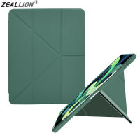 Casing Tablet Zeallion สำหรับ [iPad Mini Apple 4 5 6 9.7 2017อากาศ1 2 3 10.2 2019 10.5 10.9 11 12.9 2018 2020 2022 2021] หนัง PU สีทึบฝาพับหลายเคสซัมซุงตั้งได้