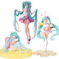 20ซม. 2023บารูอะนิเมะ Hatsune Miku Kawaii Tokoh Aksi PVC โมเดล Boneka Patung Telinga Kelinci Mengumkan Pulen Mainan Hadiah Anak-Anak