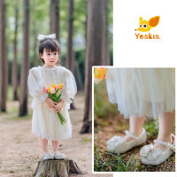 【Yeskis】 2023 รองเท้าเจ้าหญิงสำหรับสาวฤดูใบไม้ผลิและฤดูใบไม้ร่วงและรองเท้าเจมส์แต่งงาน