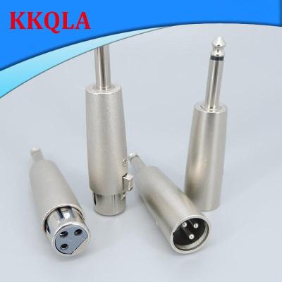 QKKQLA Shop Microphone Adapter 6.35mm 6.5 Mono to XLR 3 Pin male female Connnector Converter 6.5mm Audio Male Plug power plug Socket a1