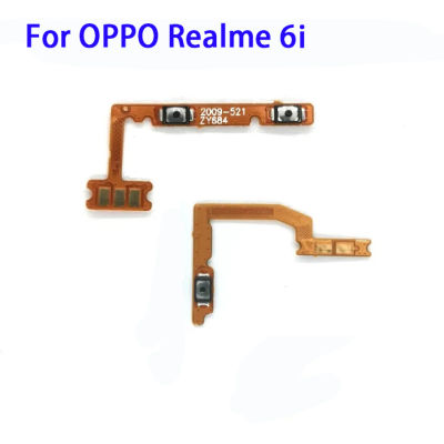 อะไหล่สำหรับ Realme OPPO 6i เปิด/ปิดสวิตช์เปิดปิดที่ปรับเสียงขึ้นลงข้างปุ่มปรับสาย