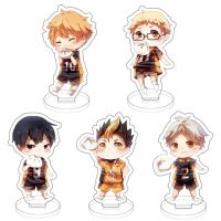 ANYGEL Kawaii Double Side Cake Decoration Figure Model Anime Figures Ornaments Acrylic Stand Haikyuu Model Toys Acrylic Model Plate