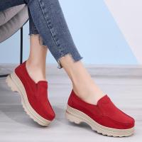 COD DSFGERTGYERE caobaba【Ready Stock】Womens Casual Loafer Womens Flat Work Moccasin Shoes Ladys Casual  Leather Shoes