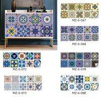 【LZ】 Retro colorido Telhas Adesivo de Parede Filme Matte Cozinha Backsplash Art Decalques Roupeiro Casca e Vara Home Decor 28 Estilos