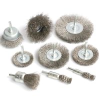 1pc 2inch/3 quot;/4 quot; Stainless Steel Wire Wheel brush Cup amp; End Brush Set for Drill shank 1/4 quot; For removing paint Derust and cleaning