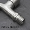 Vòi hồ inox 304 - vòi nước máy giặtbảo hành 12 tháng, vòi rửa tay, vòi xả - ảnh sản phẩm 3