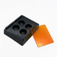 +[; 4 Holes Dental Veneer Storage Box Teeth Patch Shading Light Storage Case Denture Retainer Molar Boxes