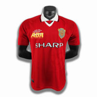 เสื้อกีฬาแขนสั้น ลายทีมชาติฟุตบอล Man United Man UTD 91 92 92 94 95 96 96 98 99 00 ชุดเยือน สไตล์เรโทร สําหรับผู้ชาย ไซซ์ S - 2XL