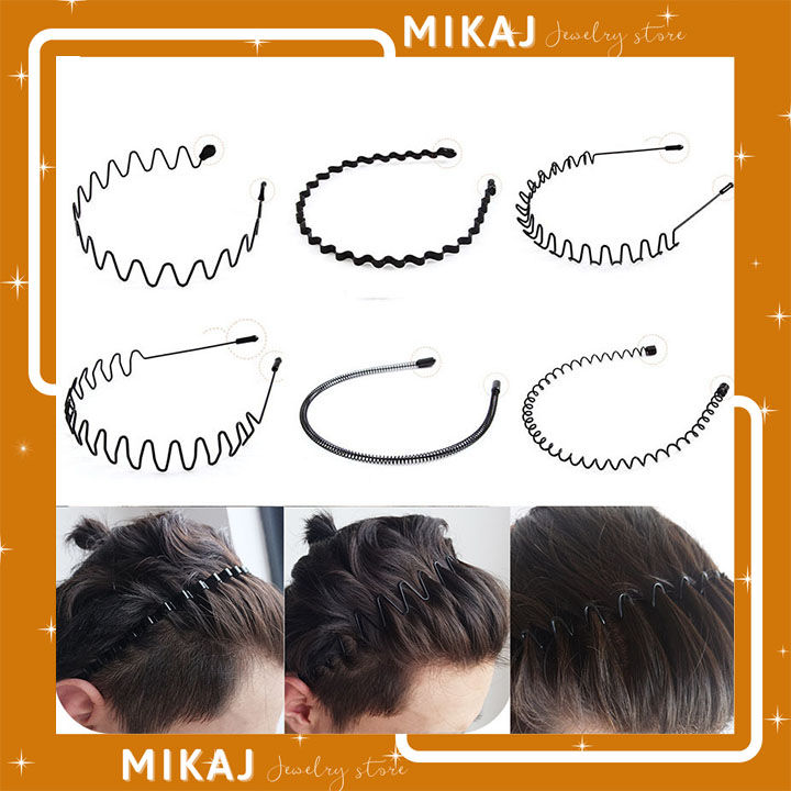 Băng đô cài tóc kim loại kiểu gợn sóng thời trang dành cho nam và nữ –  Odwina.com