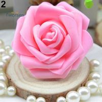 Tworsen 50Pcs Artificial Flowers Bouquet Party Foam Rose Heads