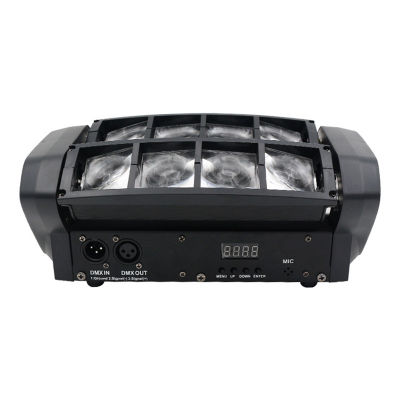 Mini LED 8x10W RGBW Moving Head Light LED Spider Beam Stage Lighting DMX 512 Spider Light Good for DJ Nightclub Party