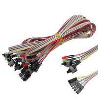 1/2/5/10Pcs ATX PC Computer Motherboard Power Cable On/Off/Reset with LED Light PC Power Reset Restart Switch Length 65CM