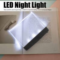 [COD]LED Flat Plate Book Light Reading Night Light Portable Eye Protection LED Lamp for Home Bedroom