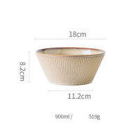 1pcs New Japanese Ramen Bowl Retro Udon Bowl Household Restaurant Ceramic Bowl New Bowls