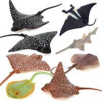 2022 Realistic Marine Animal Toy Model Ray Eagle Ray Sawfish Manta Ray Action Figures Model Collection Toy for Children Kid Gift