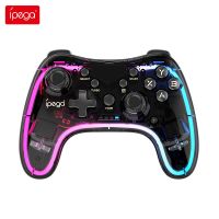 IPEGA PG-9228บลูทูธควบคุมเกม RGB ที่มีสีสันโปร่งใส Gamepad สำหรับ Nintendo สวิทช์ MFi เกม IOS A Ndroid มาร์ทโฟน