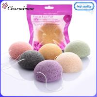 CHARMHOME ความงาม เนื้อนุ่ม วัสดุเส้นใยธรรมชาติ พัฟล้างหน้า Konjac ฟองน้ำทำความสะอาด เครื่องขัดผิวหน้า ฟองน้ำทำความสะอาดใบหน้า