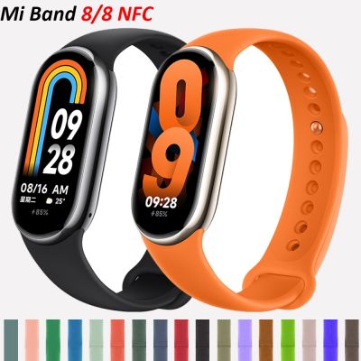 สายรัดสำหรับ Mi Band 8 Xiaomi 8กำไล NFC สปอร์ตสายซิลิโคนอะไหล่สายนาฬิกาสายรัดข้อมือนาฬิกาอัจฉริยะสาย Xiaomi Mi 8สายรัด CarterFa