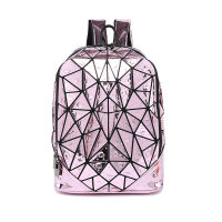 Diamond Geometric Luminous glowing Sequins Female Backpack Geometric Women school backpacks for teenage girls mochila feminina