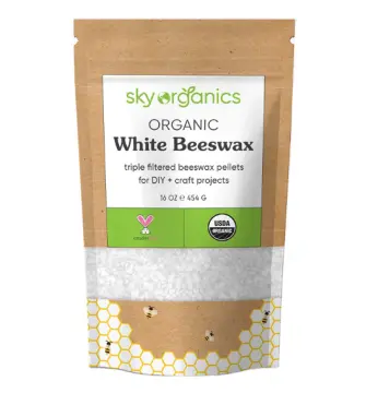 Organic Yellow Beeswax Pellets 1lb, USDA Certified by Mary Tylor Naturals,  Premium Quality, Cosmetic Grade, Triple Filtered Bees Wax Pastilles, for  DIY Lip Balm Recipes Body Creams Lotions Deodorants