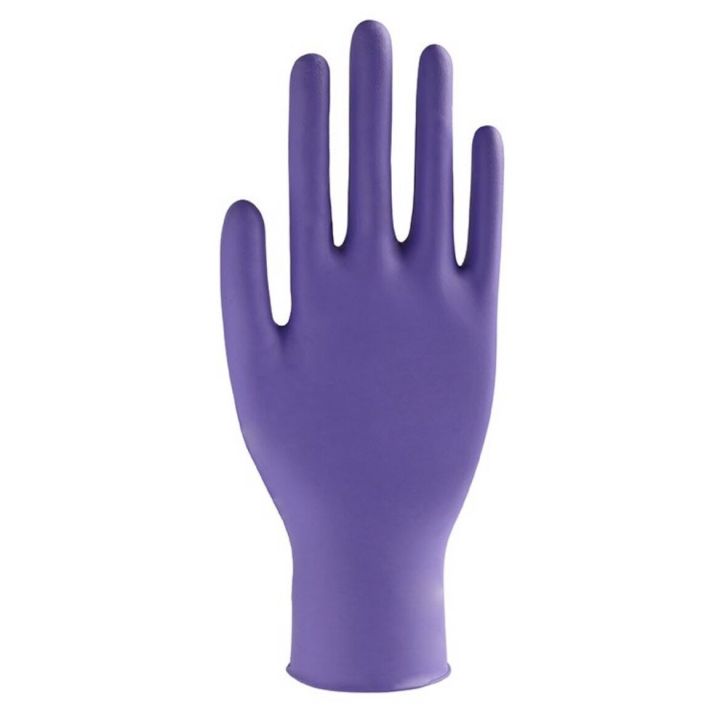 ถุงมือไนไตร-สีม่วง-5-g-หนาพิเศษ-ไม่มีแป้ง-ถุงมือยาง-food-safe-100-ชิ้น-50-คู่-master-glove