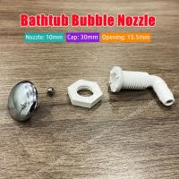 ﹍▼⊙ 10mm Nozzle 30mm Cover Twisted Teeth Bow Bubble Nozzle Chromed Cap PVC Base Hot Tub Air Jet Massage Bathtub Accessories