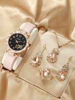 【YF】❧●♀  5pcs  Fashion Personality Simplicity Womens Cartoon Belt Watch Rhinestone Necklace Earring