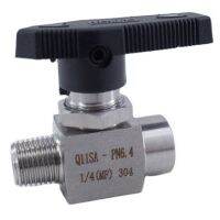 Ball valve 1/8" 1/4" 3/8" 1/2" inch female to male thread stainless steel 304 straight through meter switch two way ball valve