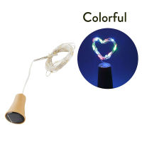 10 PCS Outdoor Solar Wine Bottle Lights 20 LED Solar Cork String Light Copper Wire Fairy Light for Christmas Party Garden Decor