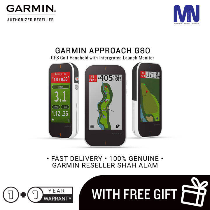 Garmin Approach G80 GPS Golf Handheld with integrated launch monitor