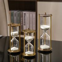 Retro Metal Hourglass Sand Timer Metal Hourglass Sand Timer Glass Timer Sand Glass One Hour Glass Vintage Living Room Decor Gift