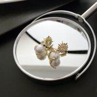 [COD] Micro-inlaid Hollow Imitation Earrings Temperament 925 Needle Fashion Exquisite Womens