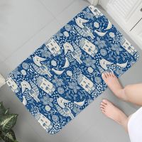 Rug Entrance Bedroom Anti-slip Car Washable Mats Modern Kid Room Cartoon Animal Fox Flowers Parlor Mat Area Rugs Lounge Rug