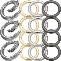 【CW】 10Pcs Metal O Clasps Openable Round Keychain Dog Chain for Jewelry