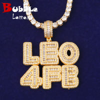 Custom Name Baguette Pendant Gold Color Hip Hop Jewelry