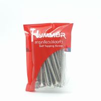 HUMMER สกรูเกลียวปล่อยหัว 10x3นิ้ว (25ตัว/แพ็ค) F-HM1030 สีโครเมี่ยม