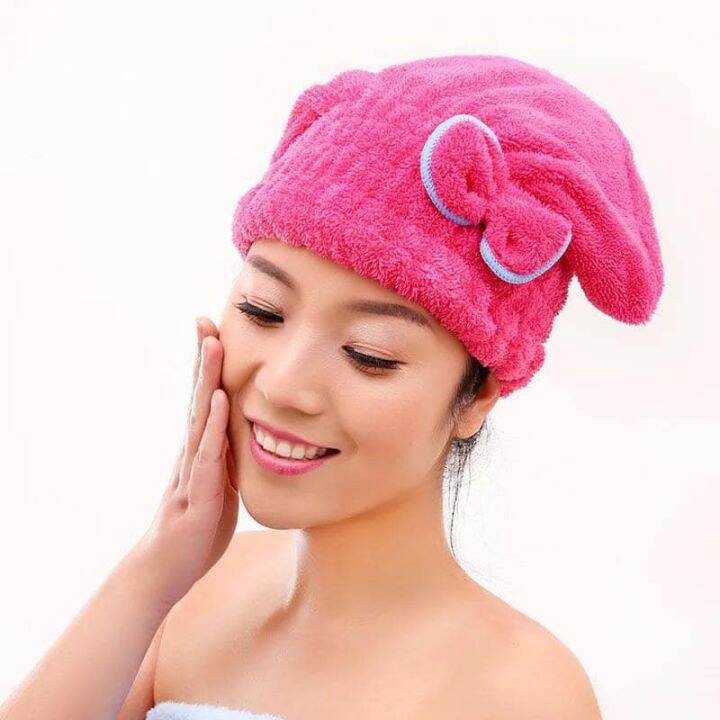 Bath towel cap hot sale