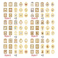 ✸ 30x Retro Style Stickers DIY Decoration Decals Supplies Hand Account Tape Waterproof Diary Sticker for Birthday Gift Party