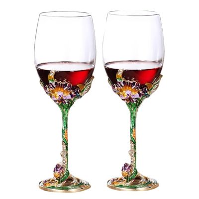 【CW】❖☜  350-1500ml Enamel Goblet 2PCs Wine Sparkling Cup Wedding Decanter Drinkware