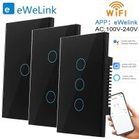 ZZOOI Wifi smart switch EWelink App Bluetooth RF Alexa  voice control Neutral wire/No neutral wire Install Touch light switch