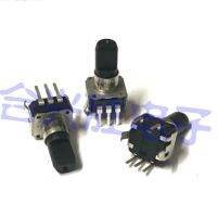 1 Piece EC09 Small Type Rotary Encoder With Push Button Switch 12 Positioning Shaft Length 14MM