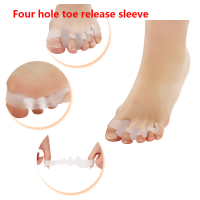 Bunion Corrector Silicone Toe Separator Toe Splitter Bigfoot Shock Absorbing and Pressure Relieving Transparent Feet Protector Shoes Accessories